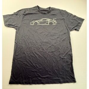 80Eighty Porsche 911 GT3 RS Graphic T-Shirt Mens Medium Black Car Enthusiast Tee